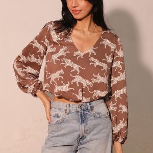 Animal Silhouette Blouse