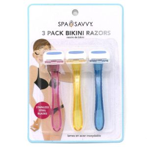 72 CASE, PACK OF 3 BIKINI RAZORS