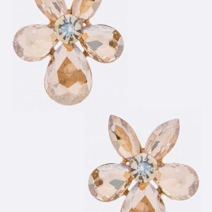Crystal Flower Earrings