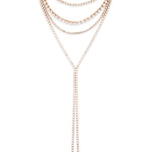 Rhinestone Drop Necklace