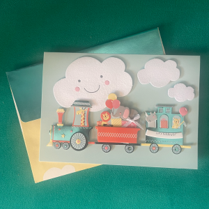 Happy Train Greeting Card