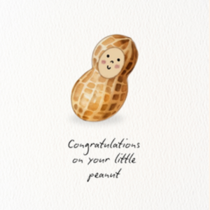 Little Peanut Baby Greeting Card