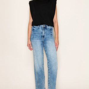 High Rise Cropped Straight