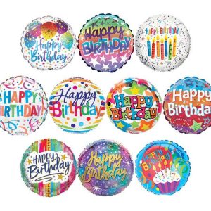 4" Mylar Balloon Air Filled Assortment - Birthday
