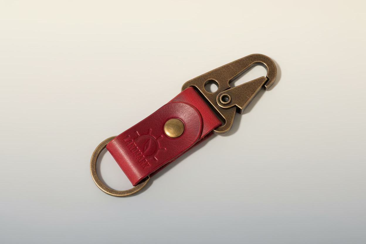 Handmade Leather Key Clip