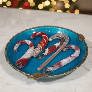 Hand blown Glass Candy Canes