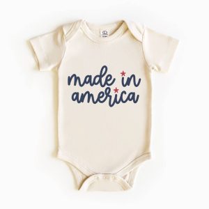 Made In America Baby Bodysuit | Independence Day | Patriotic
