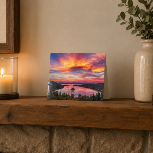 Lake Tahoe Sunset Card