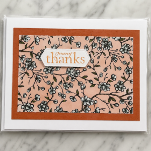 Handmade Many Thanks Card