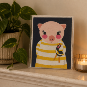 3D Pig Card