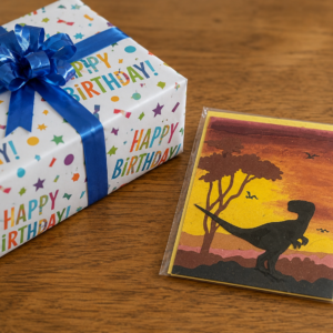 3D Dinosaur Card