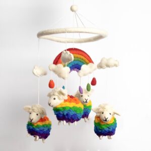 Rainbow Sheep - Nursery Decor